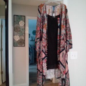 Tolani Boho Collection Plus Sz 2X Clara Peri Dress NWT Boho, Floral, Slip Lining